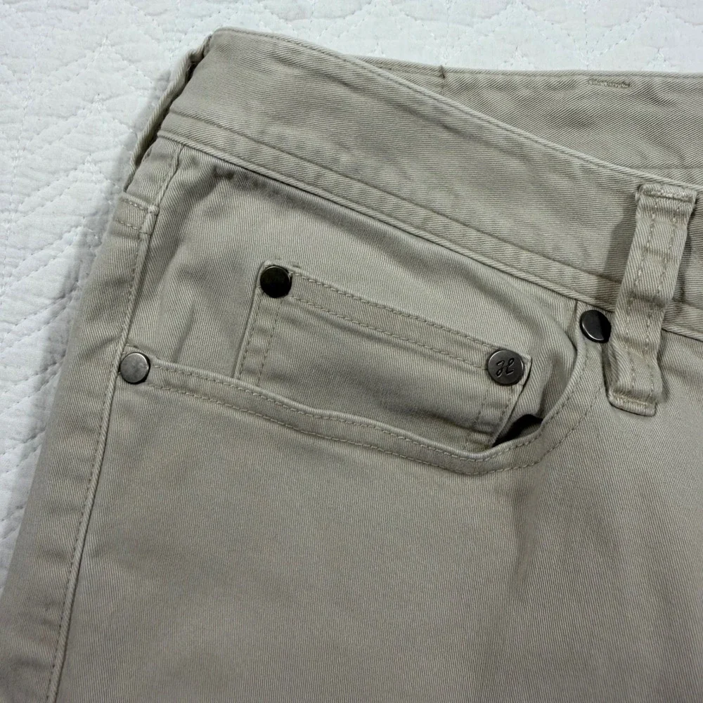 J. Hilburn Men Pants 41x32 Custom 5-Pocket Chino Twill Khaki Tan EUC